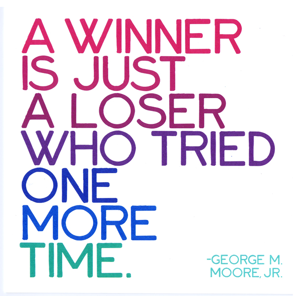 Magnet - A Winner Is Just a Loser | Quotable Cards