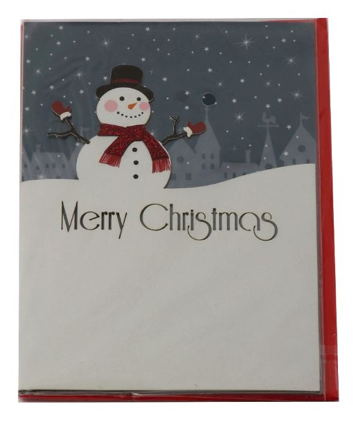 Felicitare - Merry Christmas - Snowman | All Joy Design Ltd