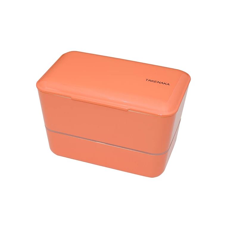 Cutie pentru pranz - Bento Box Expanded Double - Coral | Takenaka
