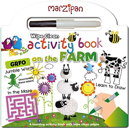 Robert Frederick Marzipan On The Farm Wipe Clean Book with Pen | 