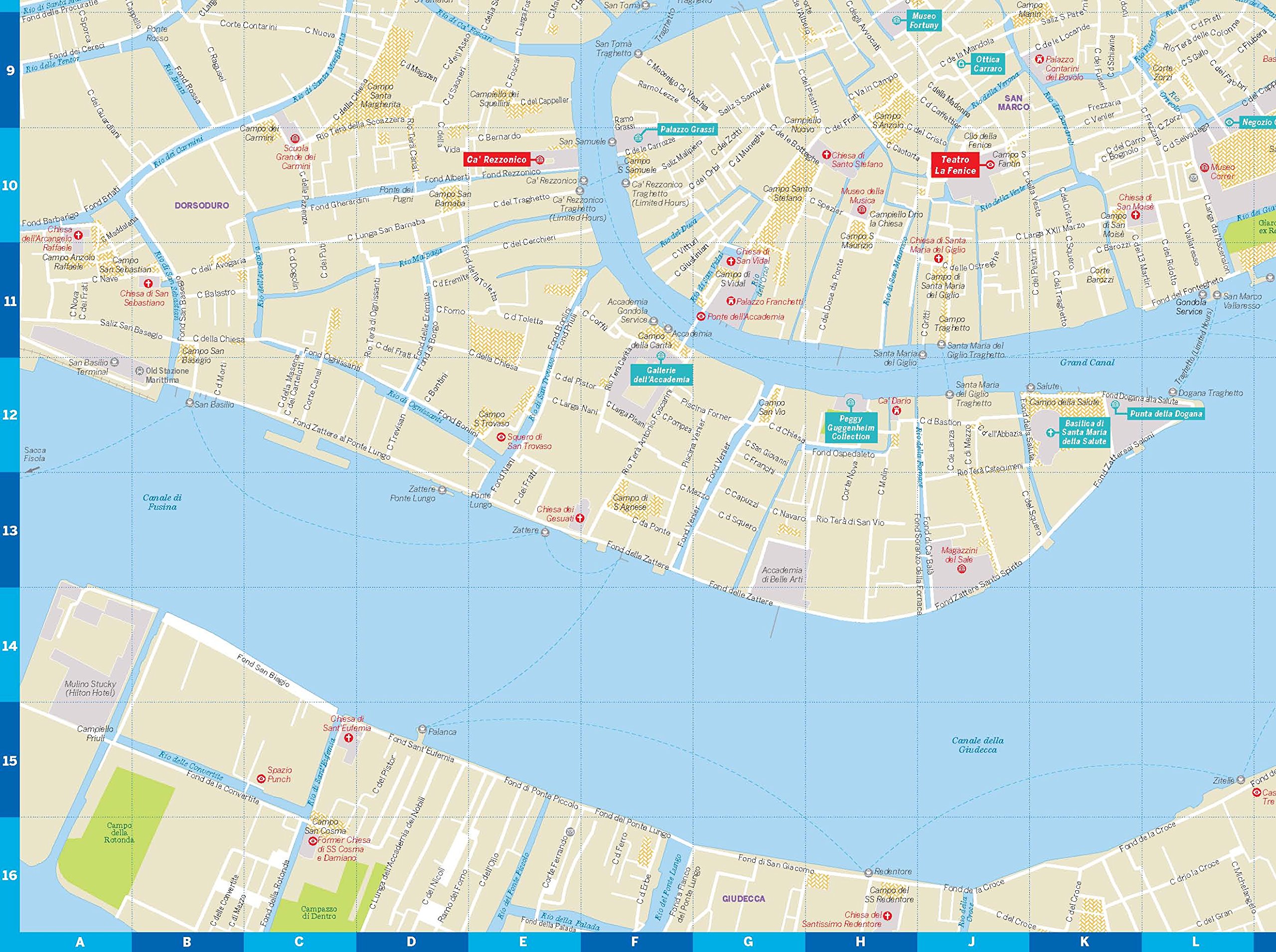 Lonely Planet Venice City Map |