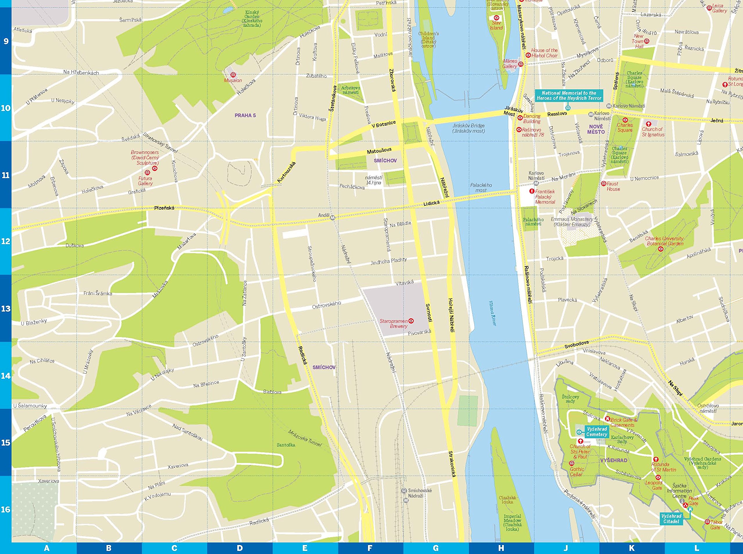 Lonely Planet Prague City Map | - 1 | YEO