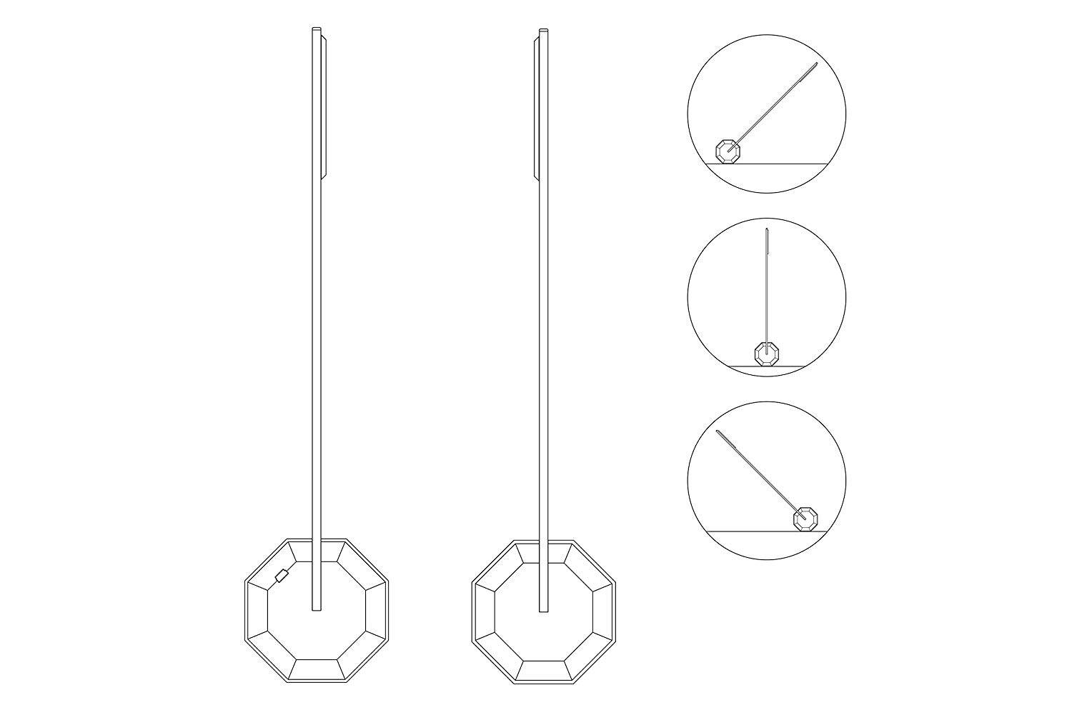 Lampa de birou - Octagon | Gingko - 5 | YEO