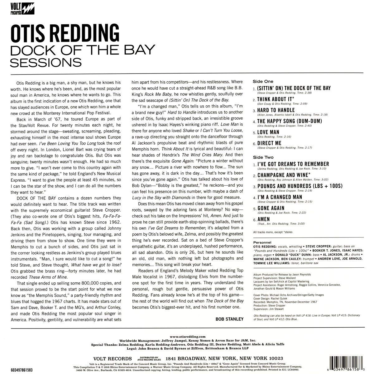 Dock Of The Bay Sessions - Vinyl | Otis Redding - 1 | YEO