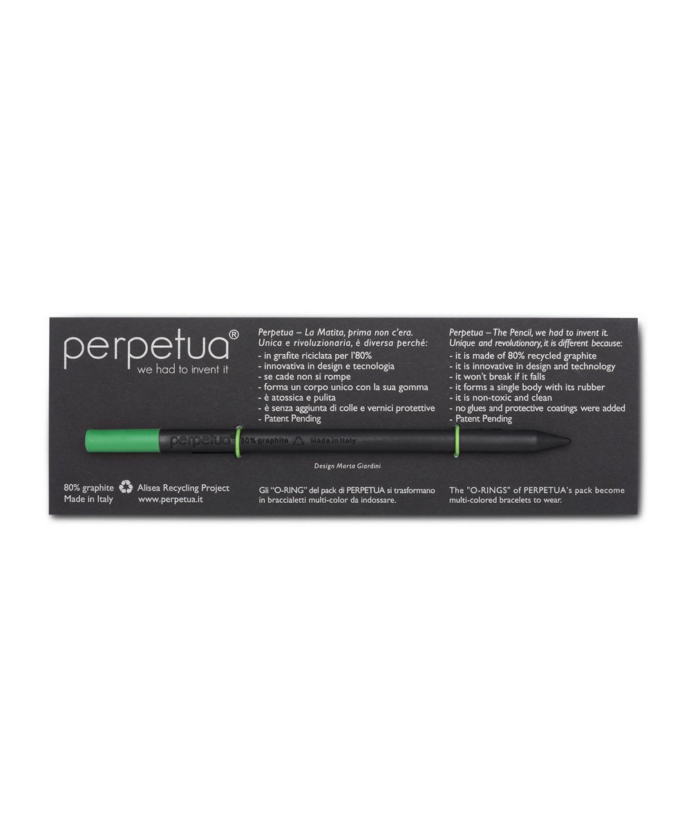 Creion Grafit - Perpetua The Pencil - Green Eraser | Perpetua