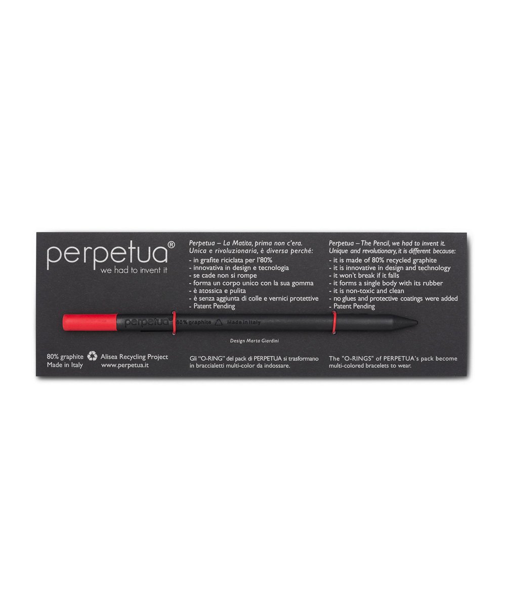 Creion Grafit - Perpetua the pencil - Red Eraser | Perpetua