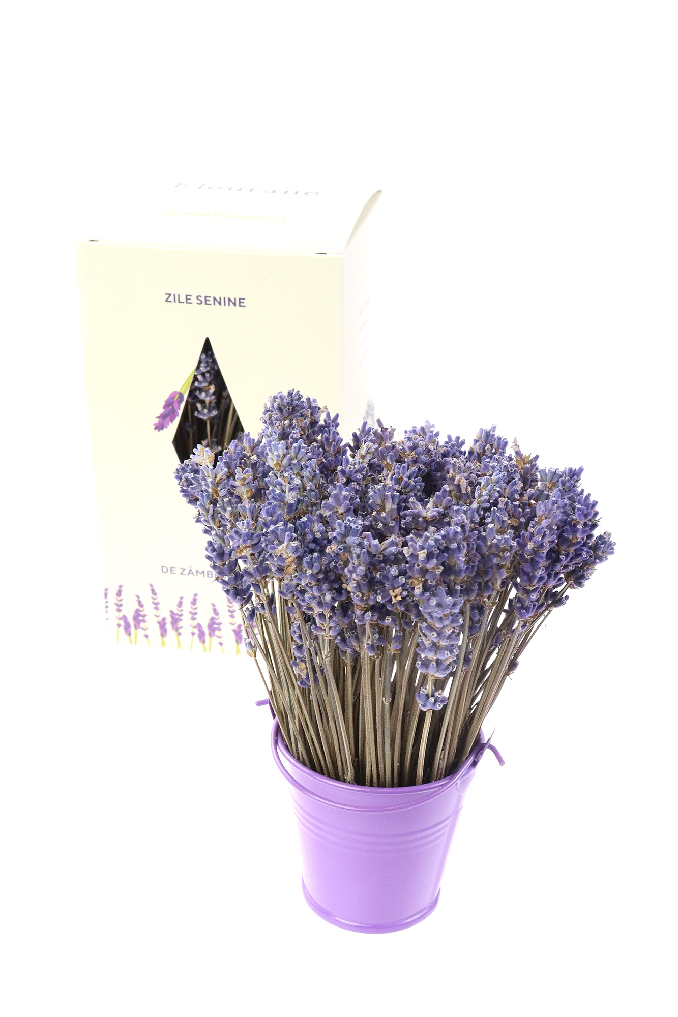 Aranjament floral - Galetusa cu lavanda, mov | Fleurane - 1 | YEO