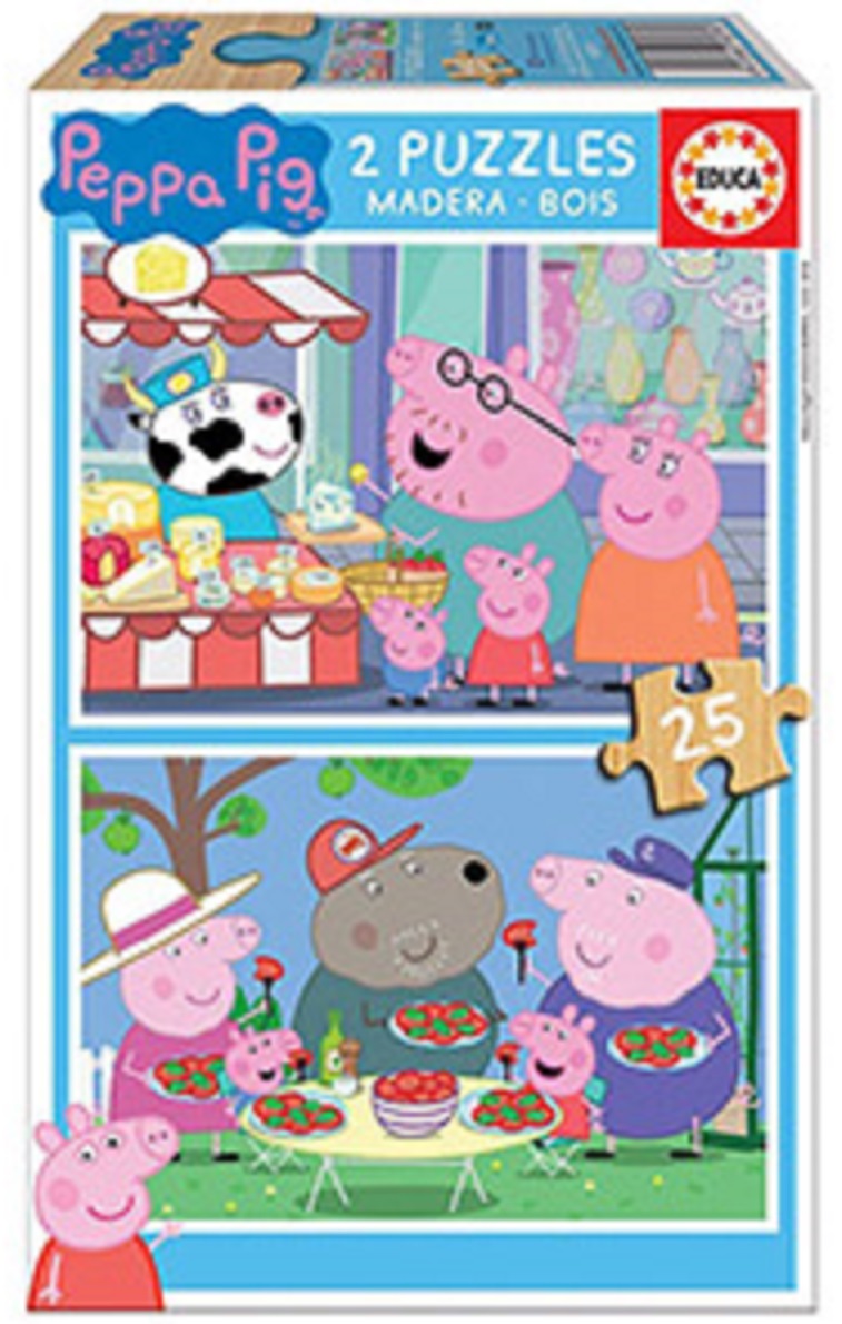 Puzzle 2x25 piese - Peppa Pig | Educa