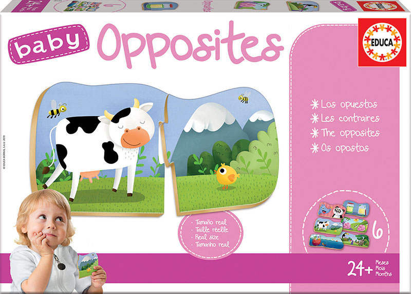 Set 4 puzzle-uri - Baby - Opposites | Educa image0