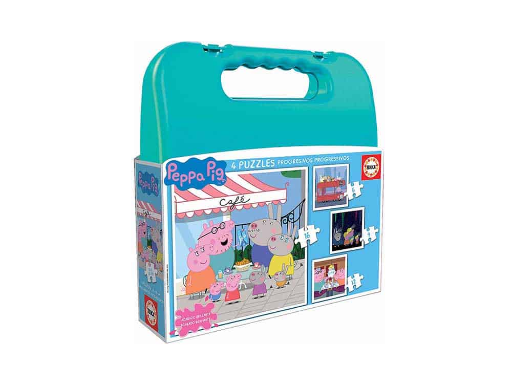 Puzzle 4in1 - Peppa Pig with Case | Educa