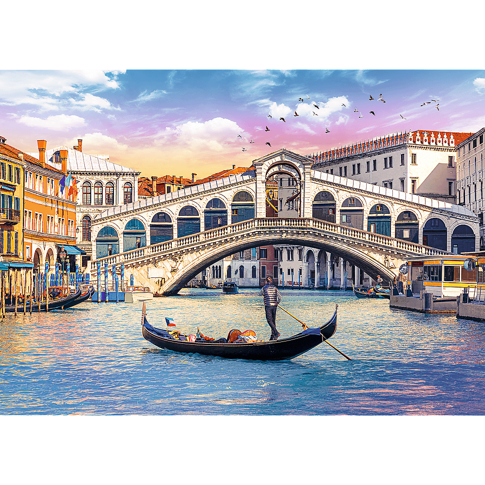 Puzzle 500 de piese - Gondola in Venetia | Trefl - 2