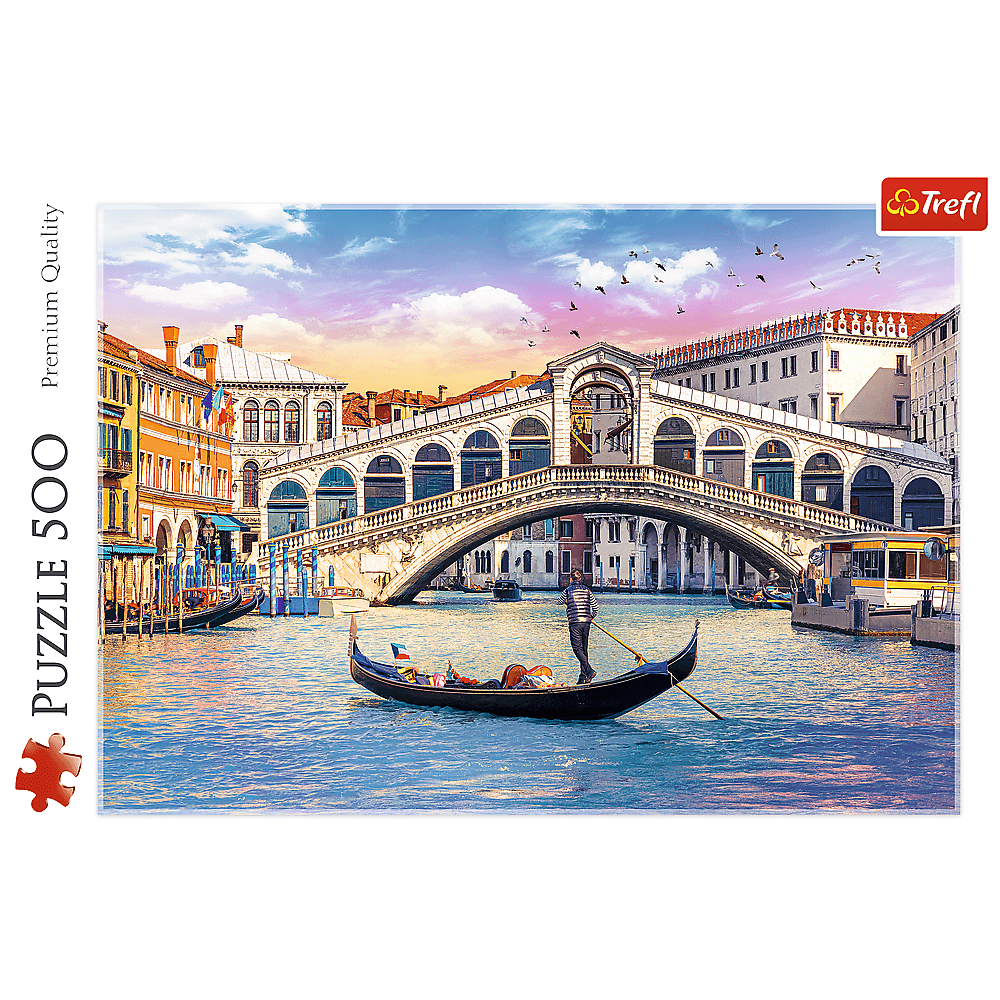Puzzle 500 de piese - Gondola in Venetia | Trefl - 1