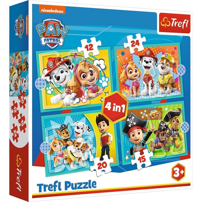 Puzzle 4in1 - Patrula Catelusilor | Trefl - 4 | YEO