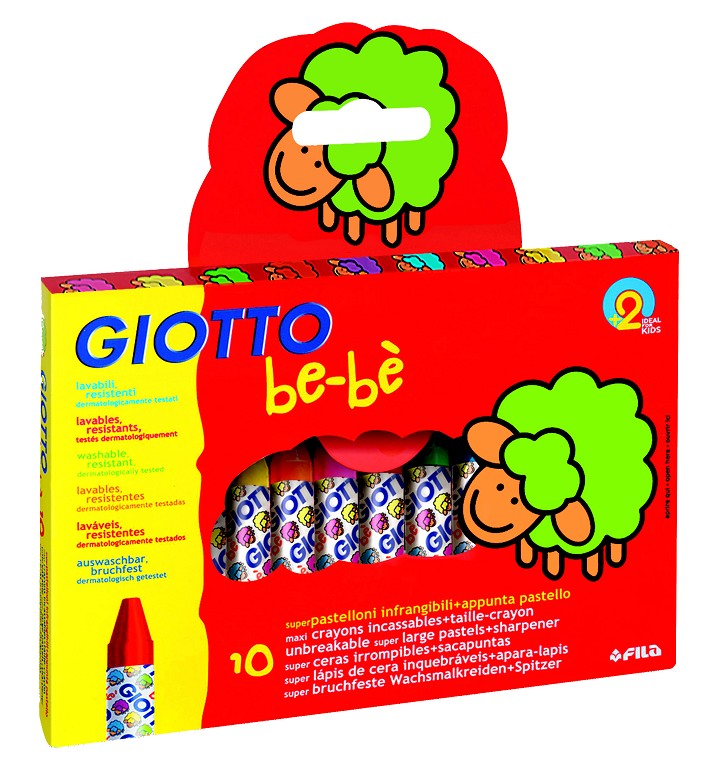Set 10 creioane cerate - Giotto Bebe | Giotto Bebe