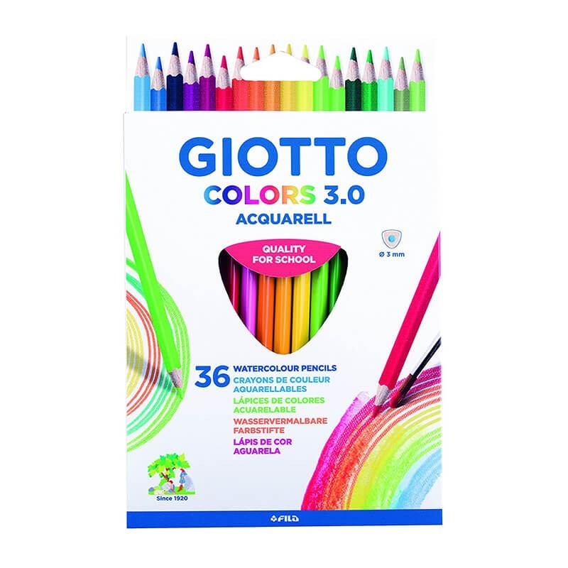 Set 36 creioane acuarelabile - Colors 3.0 | Giotto