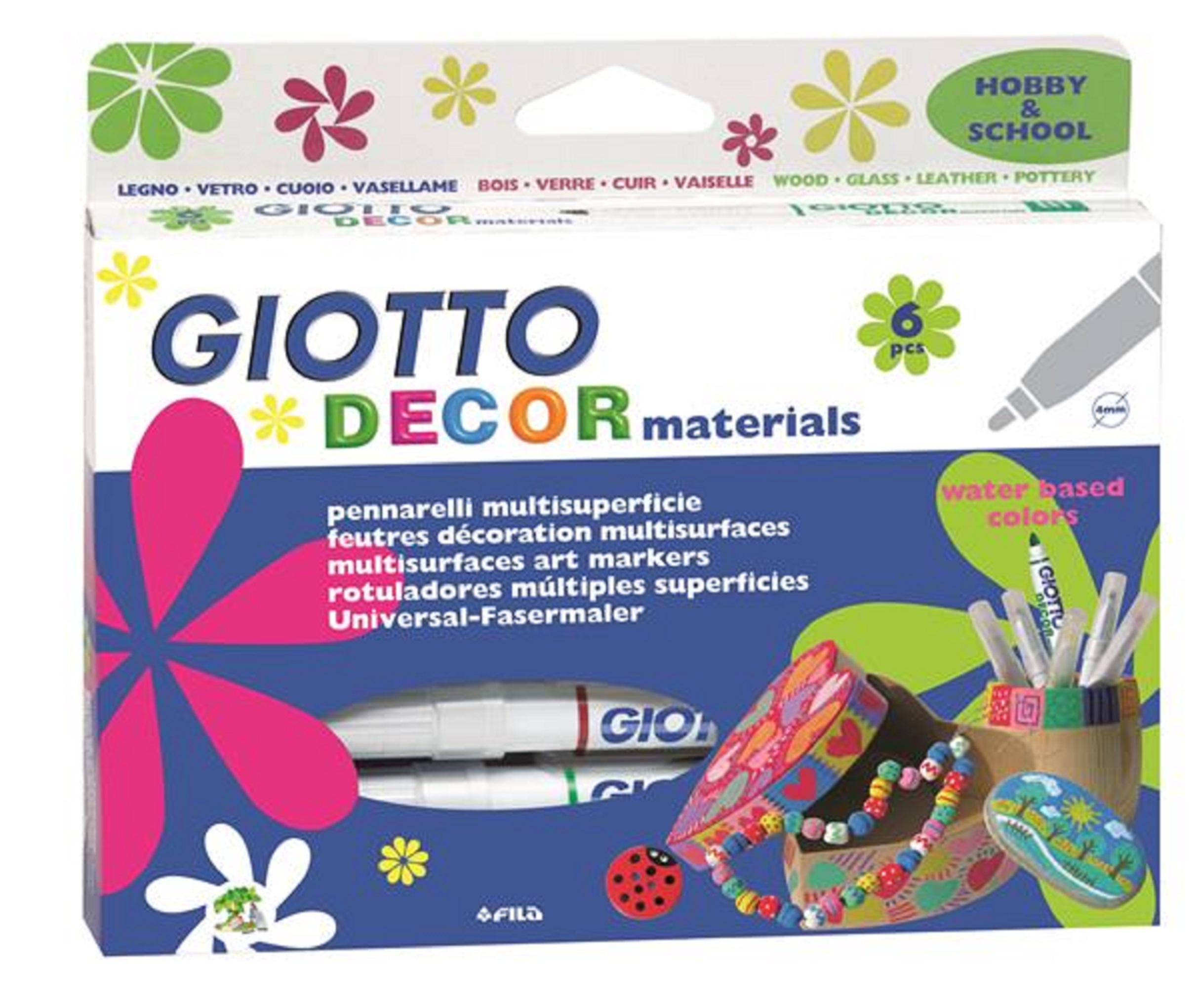 Set 6 markere - Decor Materials | Giotto