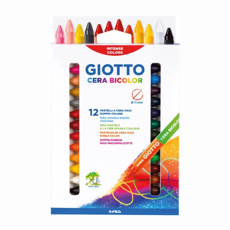 Set 12 creioane cerate - Maxi Duo | Giotto