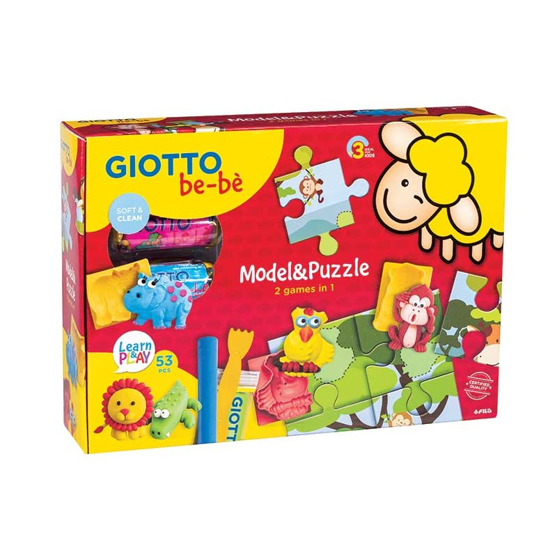 Set puzzle si plastilina - Giotto Bebe | Giotto Bebe - 1 | YEO