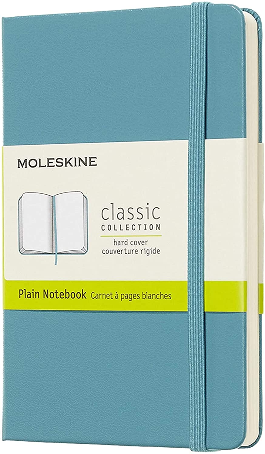 Carnet - Moleskine Classic - Hard Cover, Pocket, Plain - Reef Blue | Moleskine