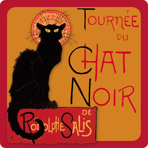 Platou din sticla - Chat Noir | Cartexpo