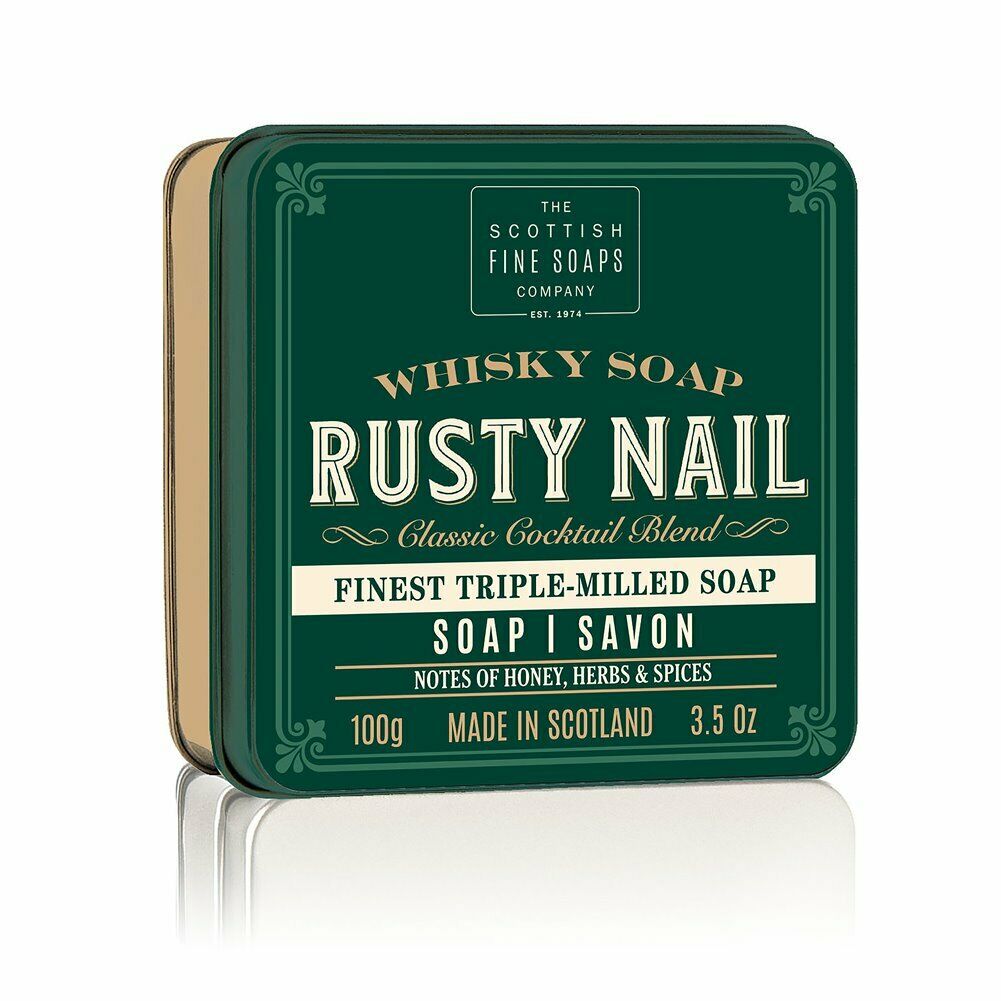 Sapun in cutie metalica - Rusty Nail, 100 g | The Scottish Fine Soaps