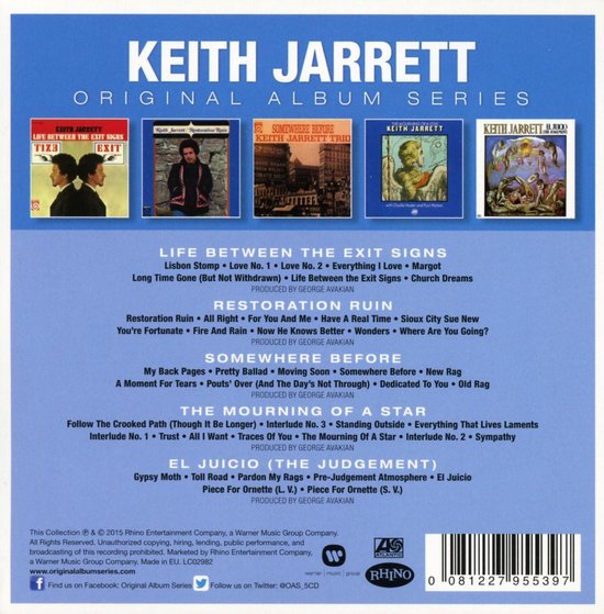 Original Album Series | Keith Jarrett - 1 | YEO