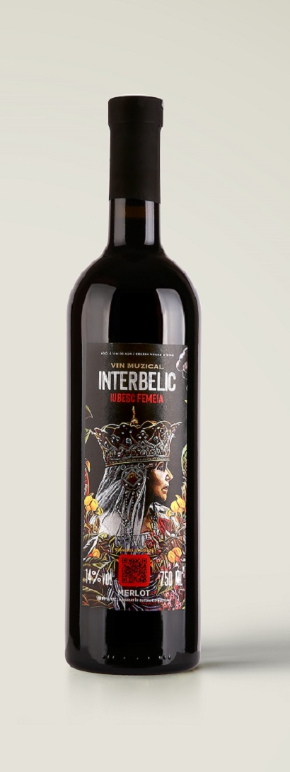 Vin muzical interbelic - Iubesc femeia, rosu, merlot, 2018, sec | Magic Paper - 2 | YEO