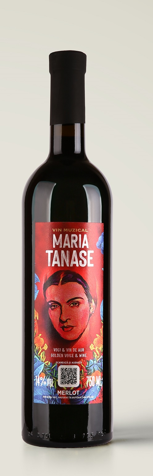 Vin muzical - Maria Tanase, rosu, merlot, 2018, sec | Magic Paper - 2 | YEO