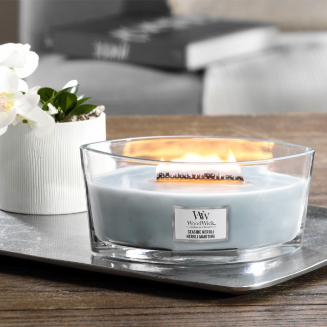 Lumanare parfumata - Ellipse - Seaside Neroli | WoodWick - 1 | YEO