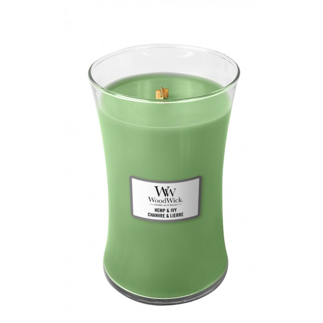 Lumanare parfumata - Large - Hemp and Ivy | WoodWick