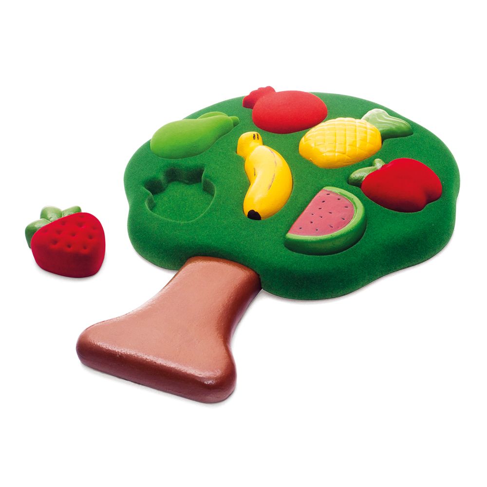  Jucarie din cauciuc - 3D Shape Sorter - Fruits | Rubbabu 