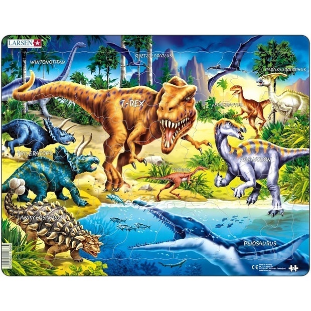 Puzzle - Dinozauri din perioada cretacica | Larsen