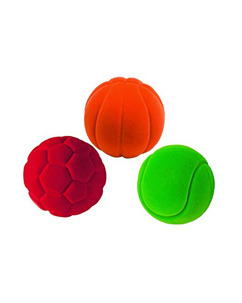  Set 3 mingi din cauciuc - Multicolore | Rubbabu 