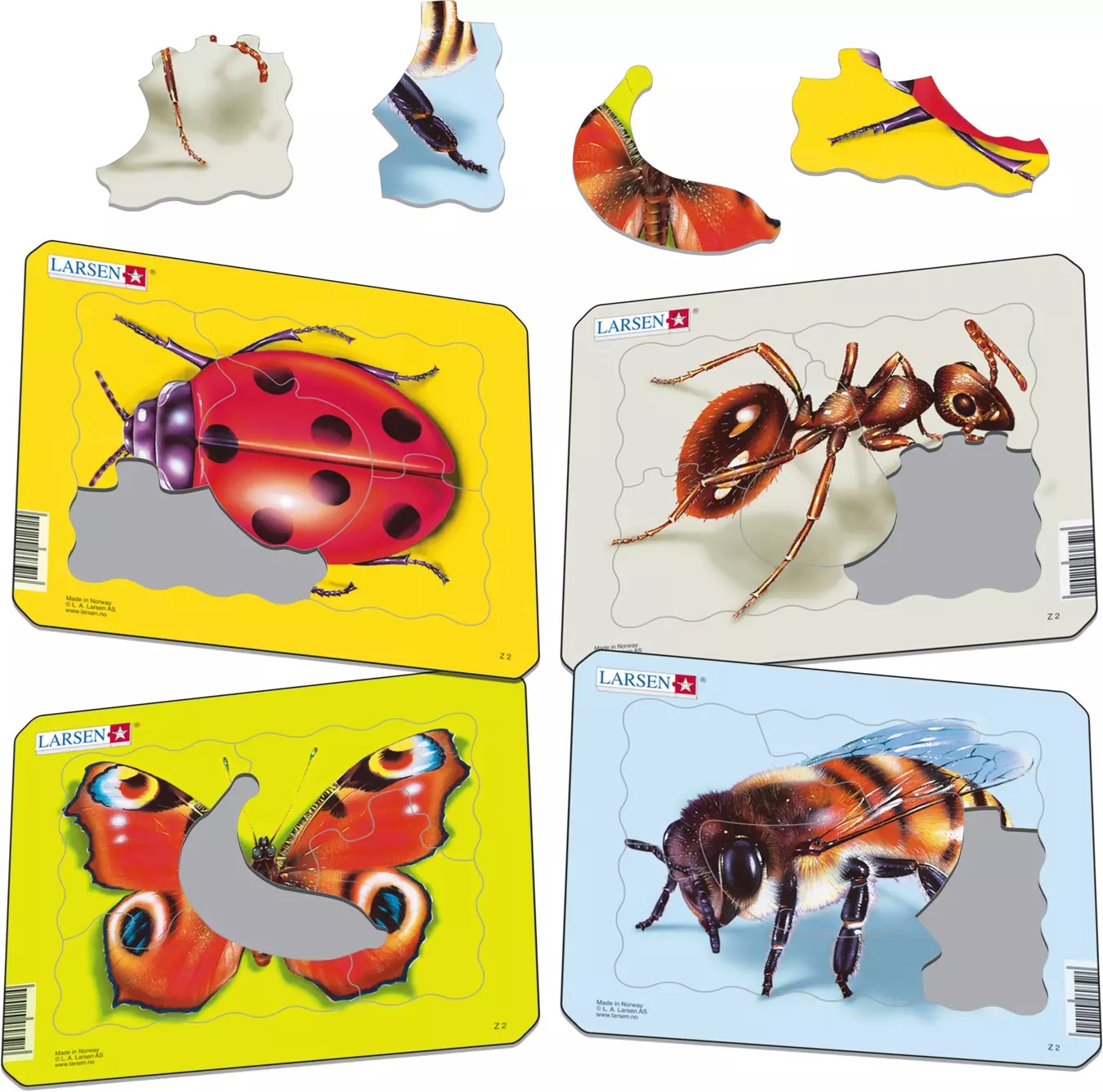 Set Mini Puzzle - Insecte | Larsen