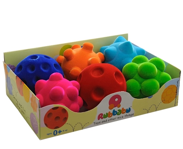 Set 6 mingi din cauciuc - Multicolore | Rubbabu