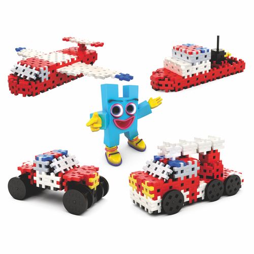 Set de constructie - Basic Fire Brigade 4in1, 153 piese | Meli