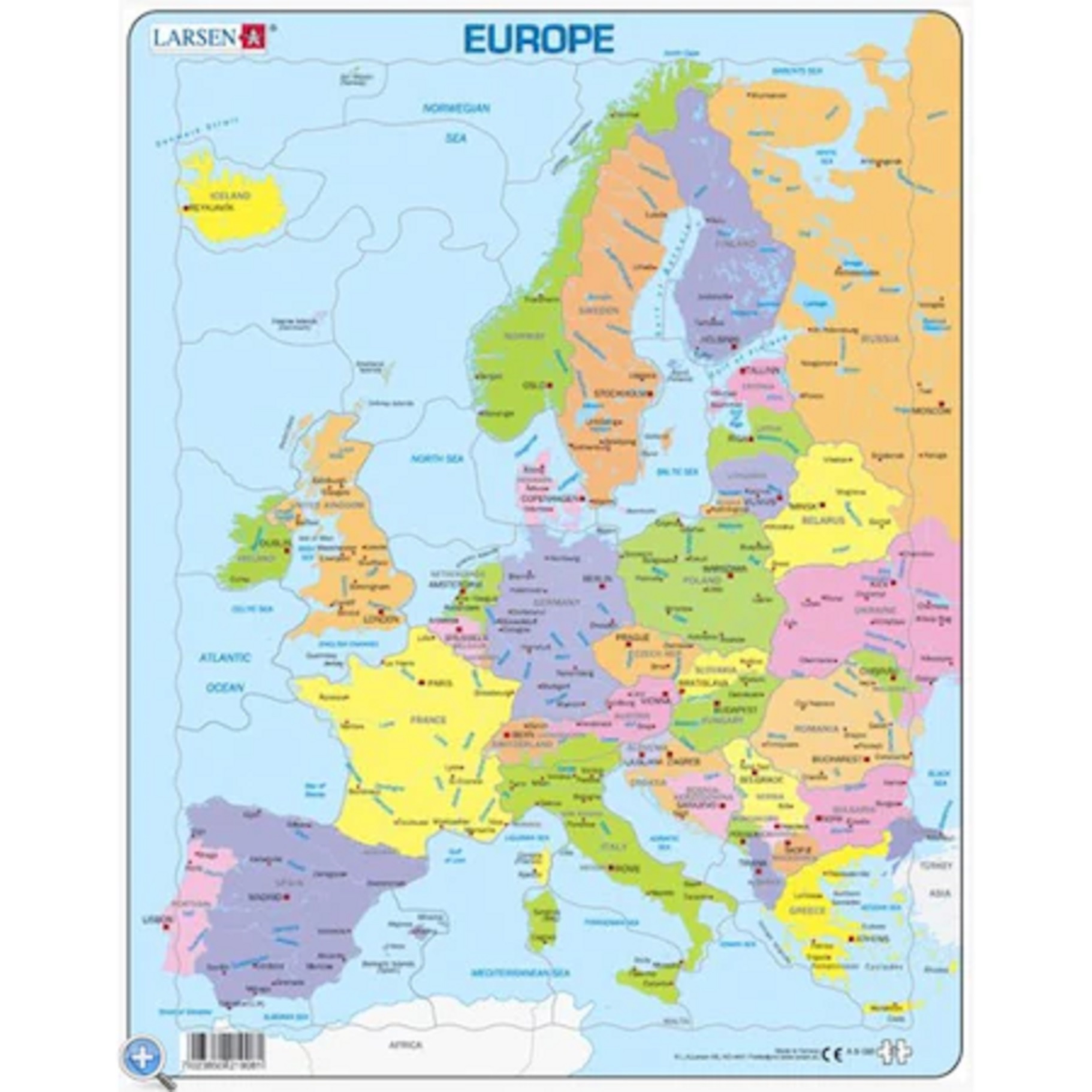 Puzzle - Harta Europei | Larsen
