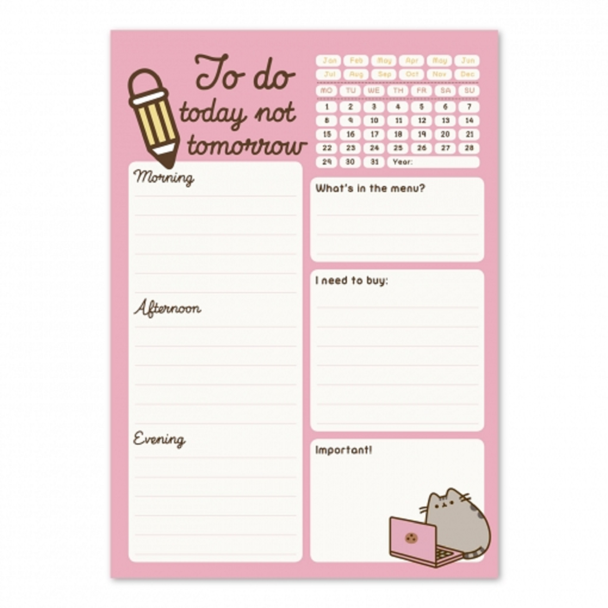 Planner - Pusheen Rose | Grupo Erik