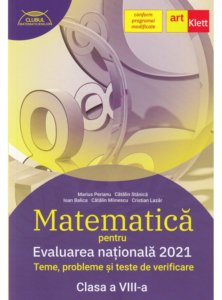 Matematica pentru Evaluarea Nationala 2021. Clasa a VIII-a | Marius Perianu, Ioan Balica