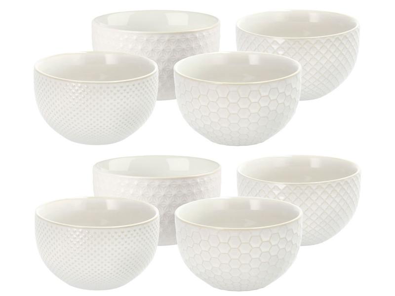 Set 8 boluri - Stoneware of White | F&H of Scandinavia