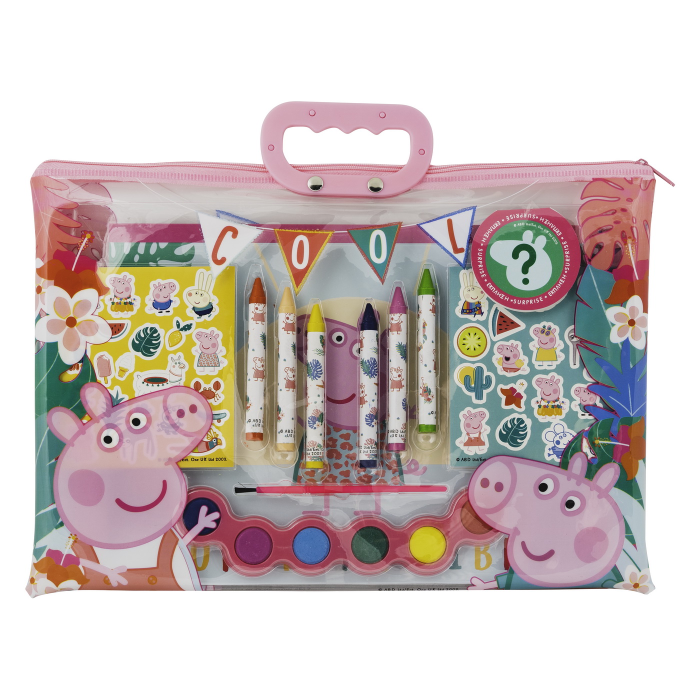 Set desen - Peppa Pig, transparent bag | As - 5 | YEO