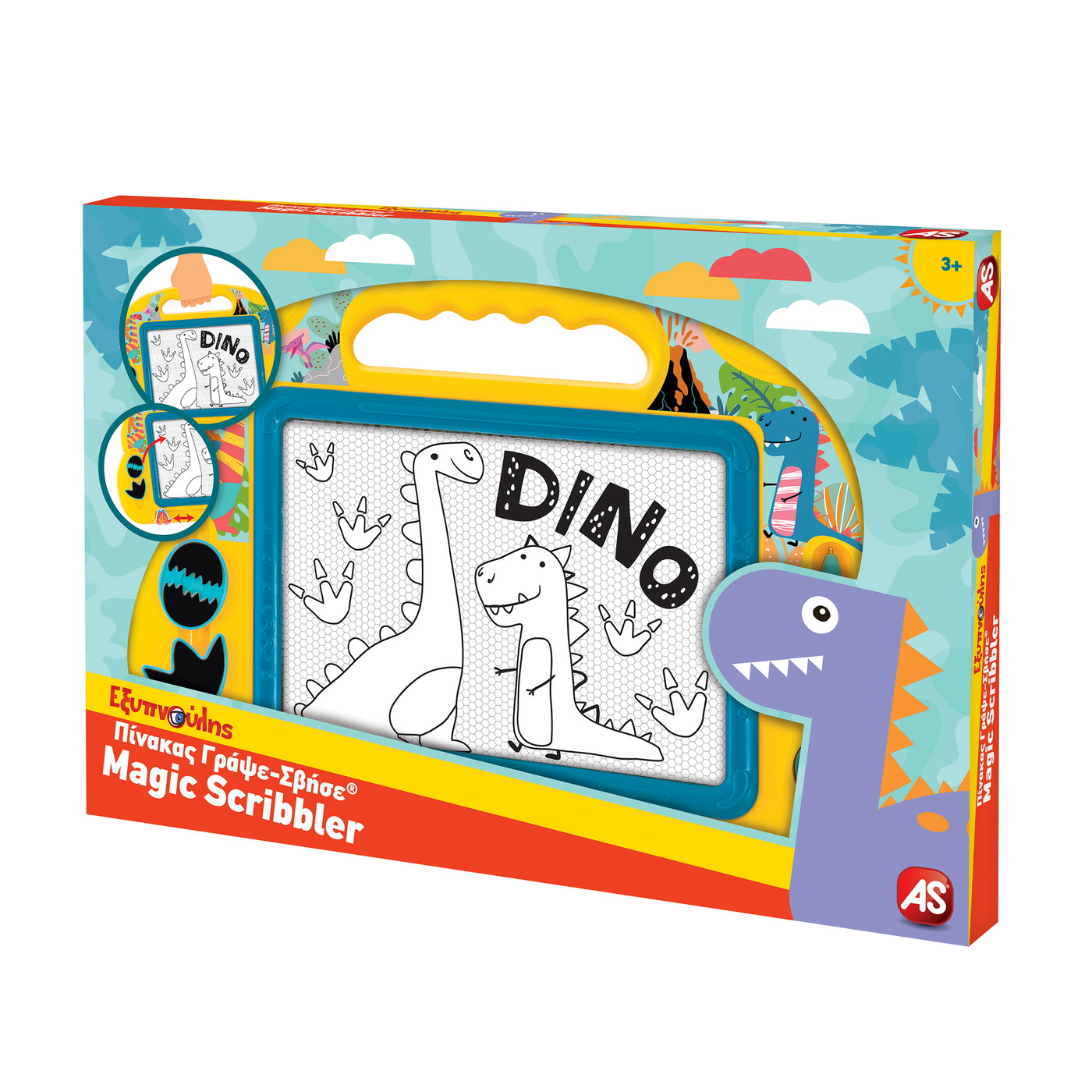  Tabla magnetica - Magic Scribbler: Dino | As 