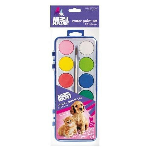 Acuarele - Animal Planet Water Paint Set, 12 colours | Starpak