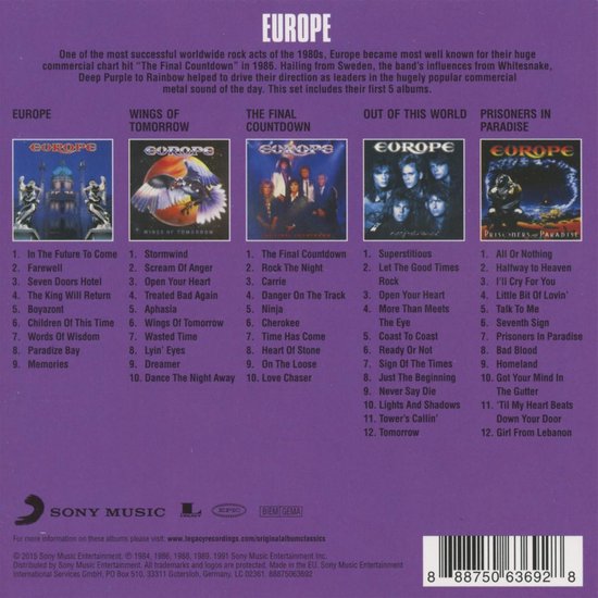 Original Album Classics | Europe