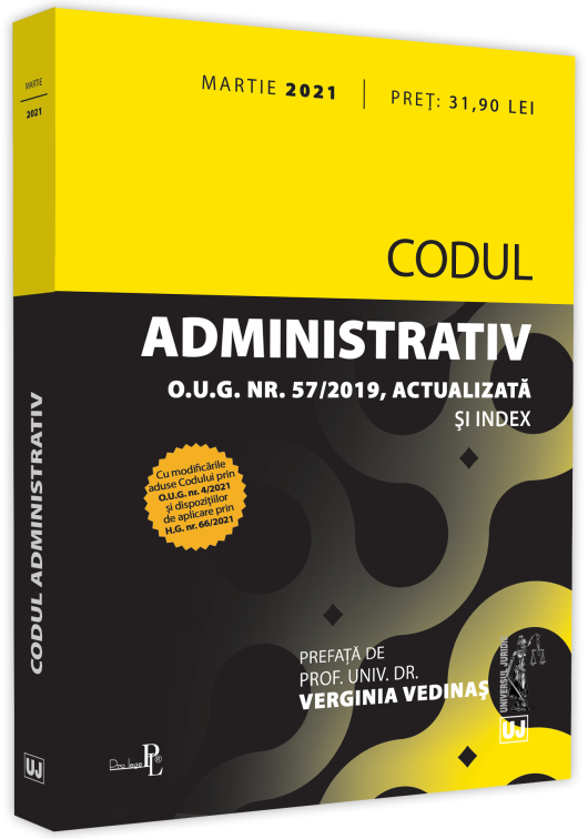Codul administrativ: martie 2021 | Verginia Vedinas carturesti 2022