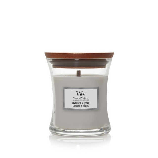 Lumanare parfumata - Mini Jar - Lavender and Cedar | WoodWick - 1 | YEO