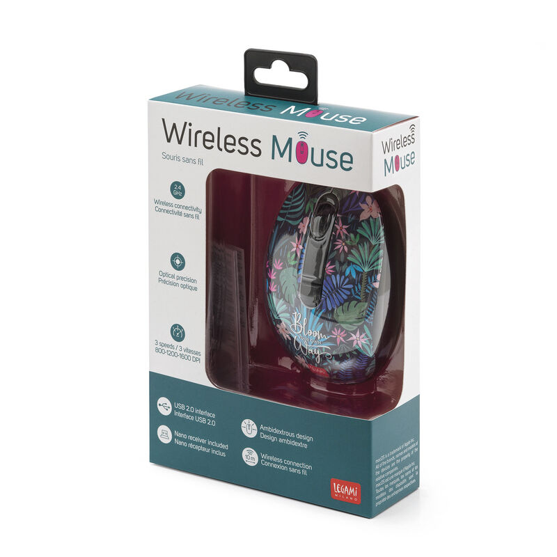 Mouse Wireless cu USB - Flora | Legami - 2 | YEO