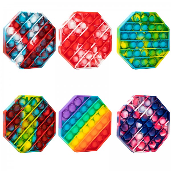 Jucarie Pop It Now & Flip It Hexagon Culori Mixte - mai multe culori