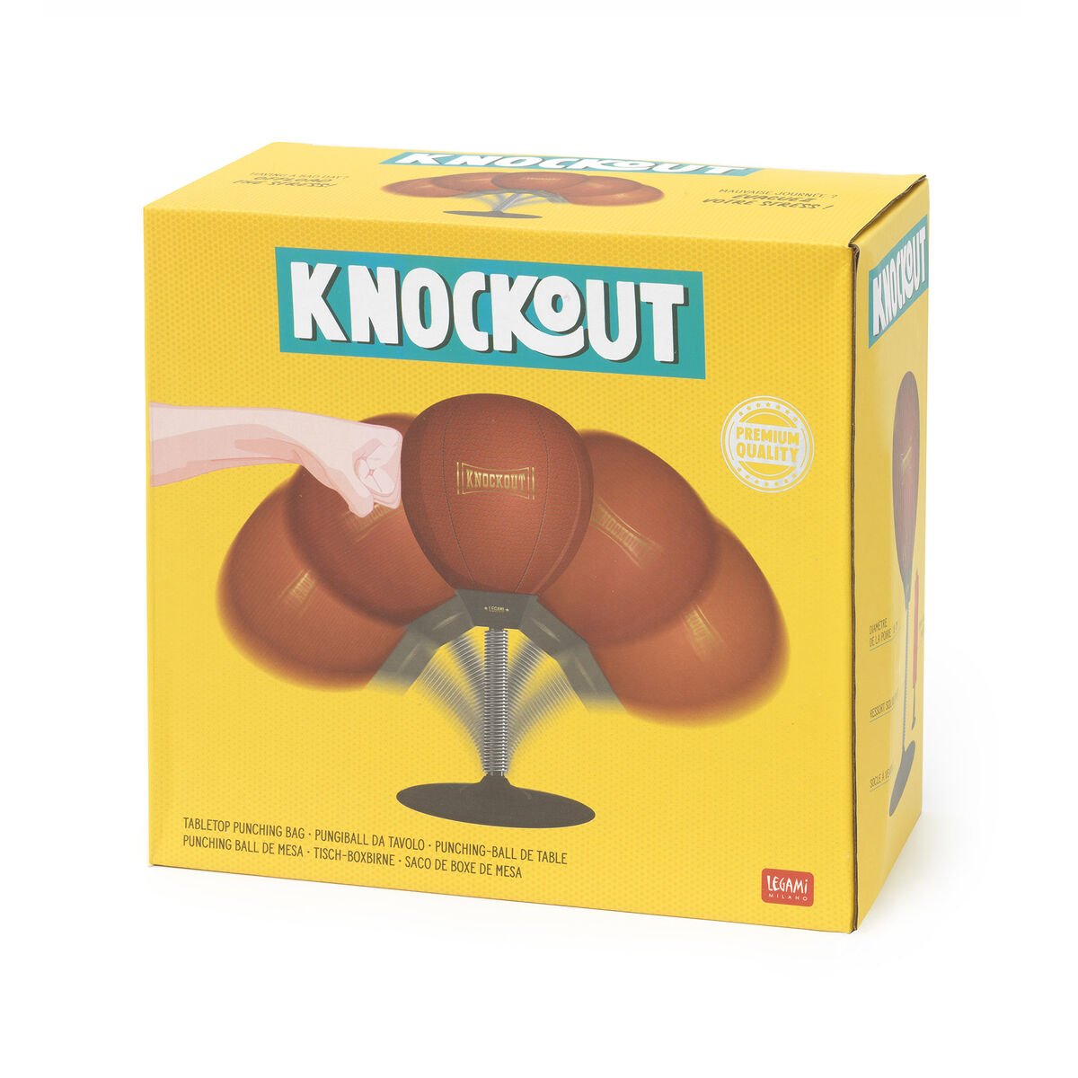 Minge de box cu suport de masa - Knockout - Tabletop Punching Bag | Legami - 3 | YEO