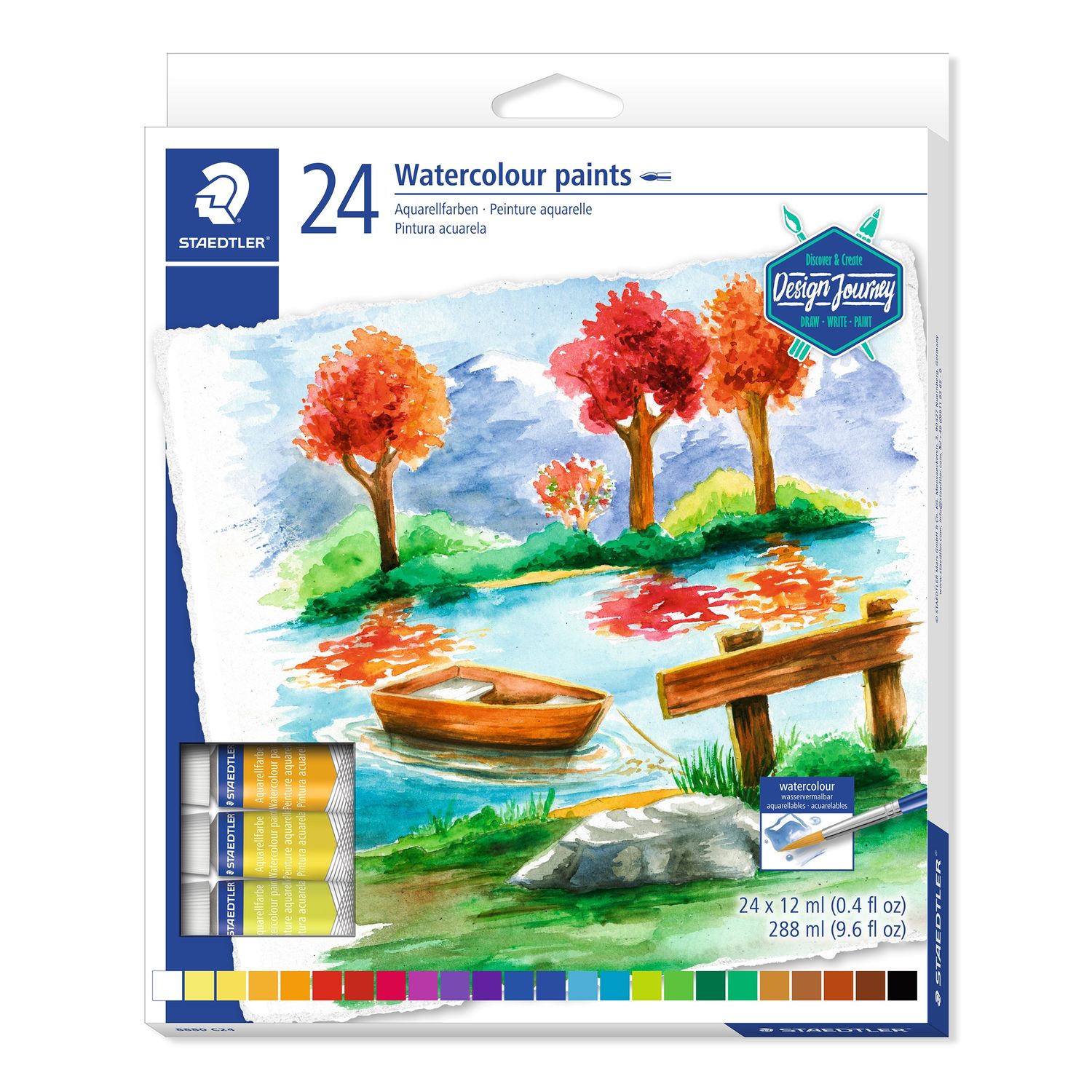 Acuarele - 24 Watercolour paints, 8880 C24 | Staedtler - 4 | YEO